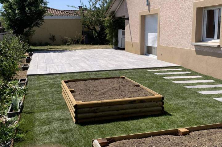 Création espace vert Priay