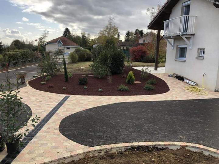 Aménagement de cour Priay