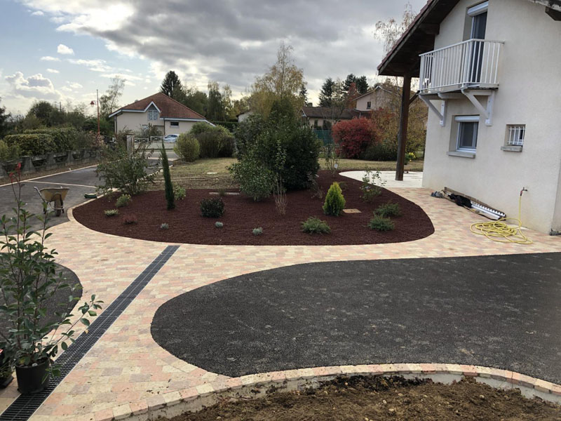 Création jardin Priay